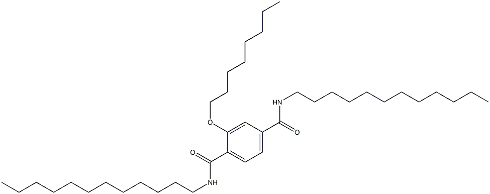 2-(Octyloxy)-N,N'-didodecylterephthalamide Struktur