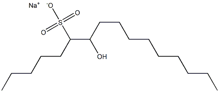 7-Hydroxyhexadecane-6-sulfonic acid sodium salt Struktur