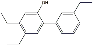 4,5-Diethyl-2-(3-ethylphenyl)phenol Struktur