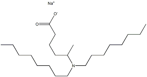 5-(Dioctylamino)hexanoic acid sodium salt Struktur