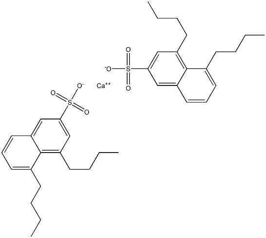 Bis(4,5-dibutyl-2-naphthalenesulfonic acid)calcium salt Struktur