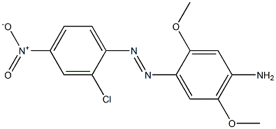 4-Amino-2,5-dimethoxy-2'-chloro-4'-nitroazobenzene Struktur