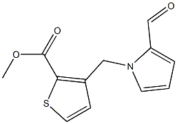 3-[(2-Formyl-1H-pyrrol-1-yl)methyl]thiophene-2-carboxylic acid methyl ester Struktur