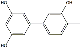 4'-Methyl-1,1'-biphenyl-3,3',5-triol Struktur