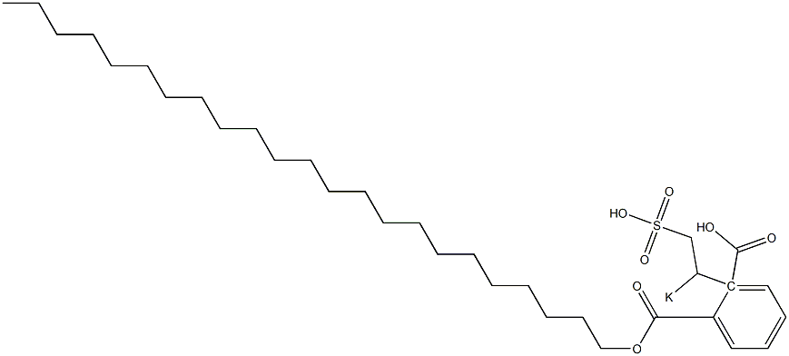 Phthalic acid 1-tricosyl 2-(1-potassiosulfoethyl) ester Struktur