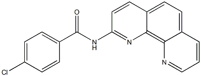 2-(4-Chlorobenzoylamino)-1,10-phenanthroline Struktur