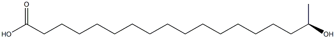 [R,(-)]-17-Hydroxystearic acid Struktur