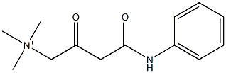 N,N,N-Trimethyl-2,4-dioxo-4-(phenylamino)-1-butanaminium Struktur