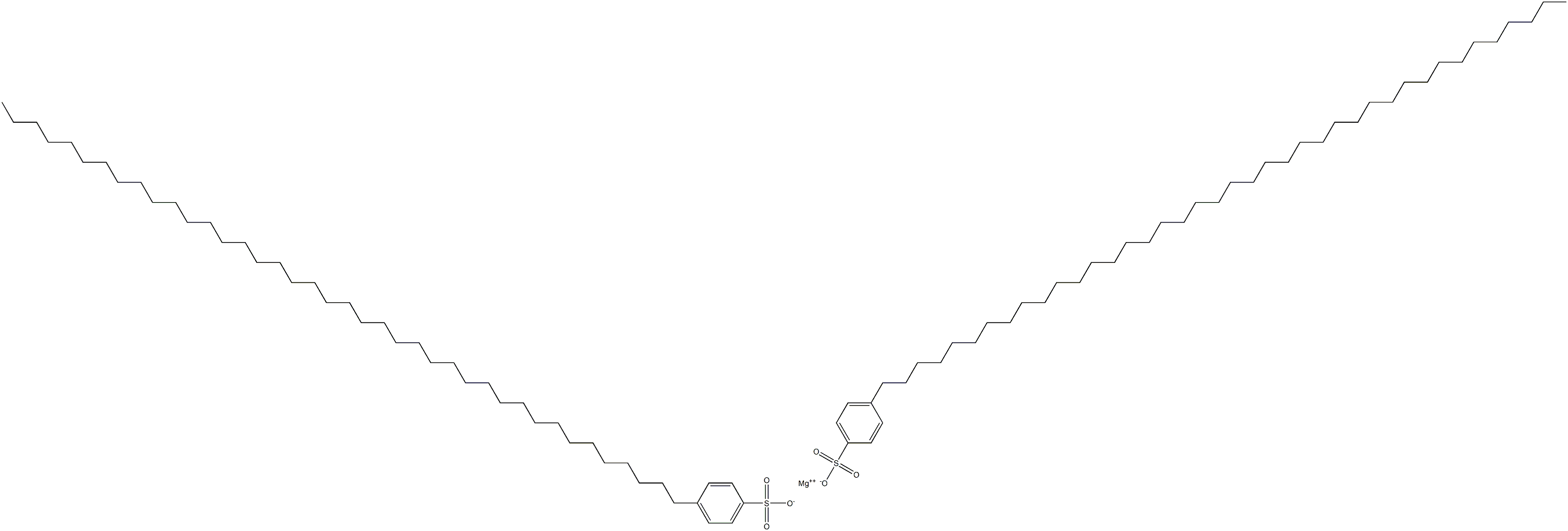 Bis[4-(tetracontan-1-yl)benzenesulfonic acid]magnesium salt Struktur