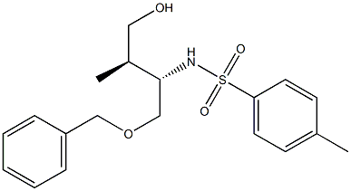 N-[(R)-1-[(S)-2-Hydroxy-1-methylethyl]-2-(benzyloxy)ethyl]-4-methylbenzenesulfonamide Struktur