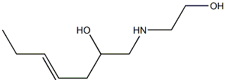 1-[(2-Hydroxyethyl)amino]-4-hepten-2-ol Struktur