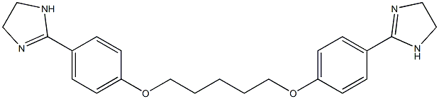 2,2'-(1,5-Pentanediyl)bis(oxy)bis(4,1-phenylene)bis(2-imidazoline) Struktur