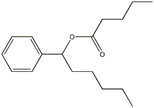 Pentanoic acid 1-phenylhexyl ester Struktur