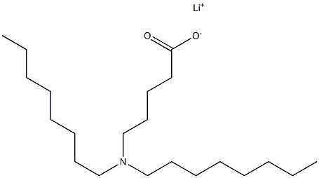 5-(Dioctylamino)valeric acid lithium salt Struktur