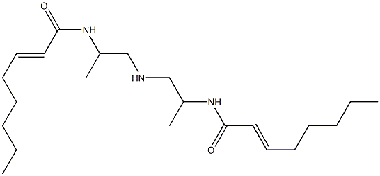 N,N'-[Iminobis(1-methyl-2,1-ethanediyl)]bis(2-octenamide) Struktur