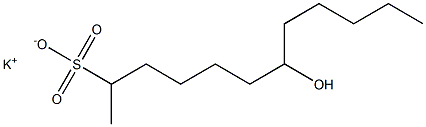 7-Hydroxydodecane-2-sulfonic acid potassium salt Struktur