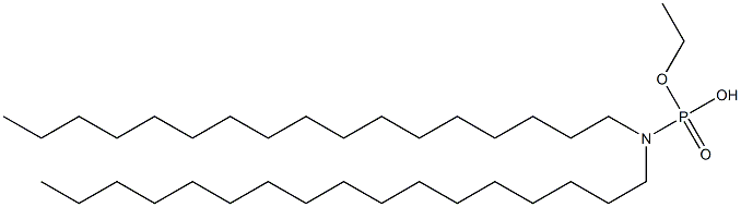 N,N-Diheptadecylamidophosphoric acid hydrogen ethyl ester Struktur