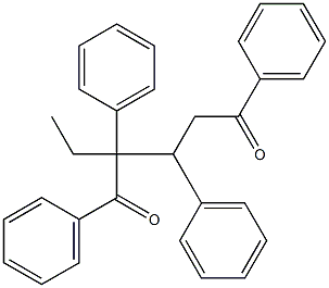 2-Ethyl-1,2,3,5-tetraphenyl-1,5-pentanedione Struktur