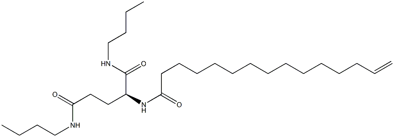 N2-(14-Pentadecenoyl)-N1,N5-dibutylglutaminamide Struktur