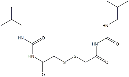 1,1'-(Dithiobismethylenebiscarbonyl)bis[3-isobutylurea] Struktur