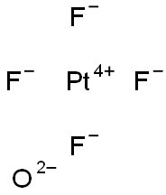 Platinum tetrafluoride oxide Struktur