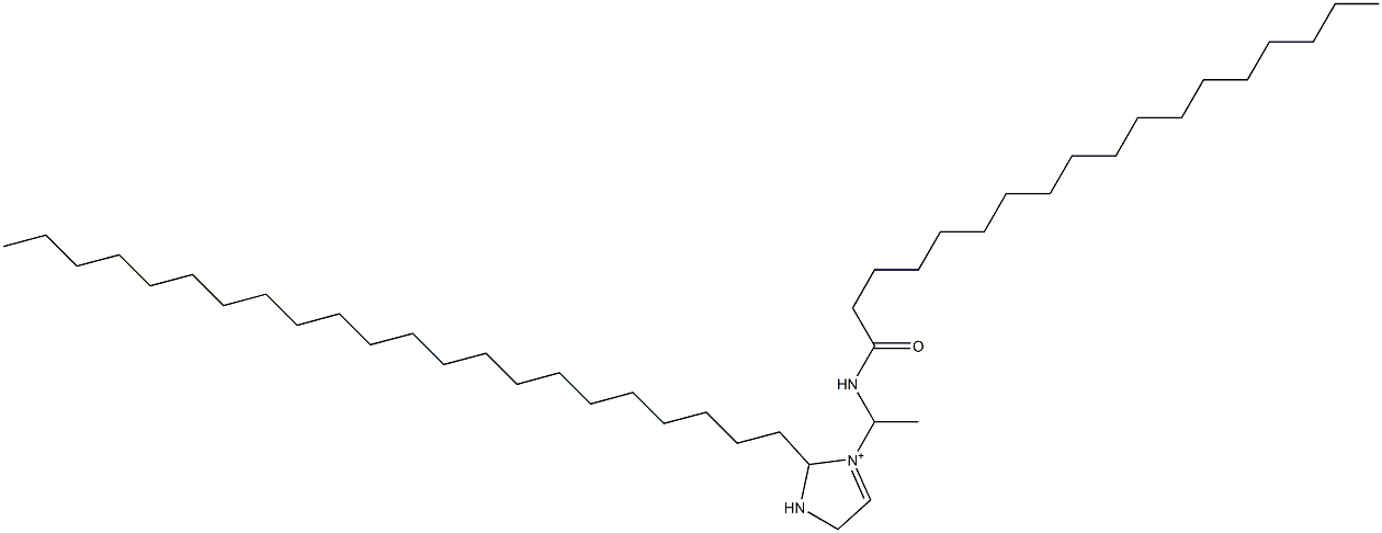 2-Docosyl-3-[1-(stearoylamino)ethyl]-3-imidazoline-3-ium Struktur