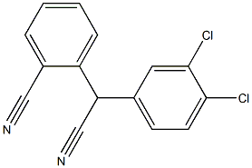 (2-Cyanophenyl)(3,4-dichlorophenyl)acetonitrile Struktur