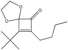 7-Butyl-8-tert-butyl-1,4-dioxaspiro[4.3]oct-7-en-6-one Struktur