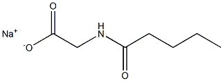 2-Pentanoylaminoacetic acid sodium salt Struktur