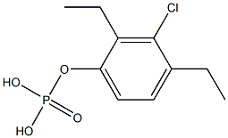 Phosphoric acid diethyl(3-chlorophenyl) ester Struktur