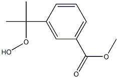 m-(1-Hydroperoxy-1-methylethyl)benzoic acid methyl ester Struktur