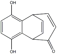 1,4-Dihydroxy-5,9-etheno-5H-benzocyclohepten-8(9H)-one Struktur