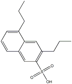 3,5-Dipropyl-2-naphthalenesulfonic acid Struktur