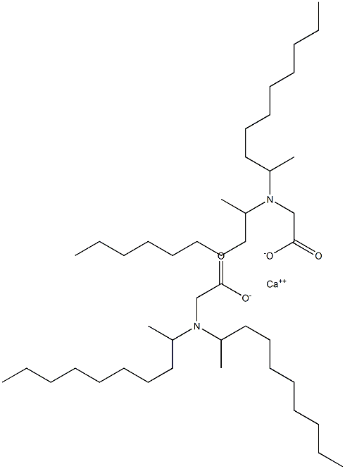 Bis[N,N-bis(1-methylnonyl)glycine]calcium salt Struktur