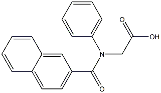 [N-(2-Naphthoyl)-N-phenylamino]acetic acid Struktur