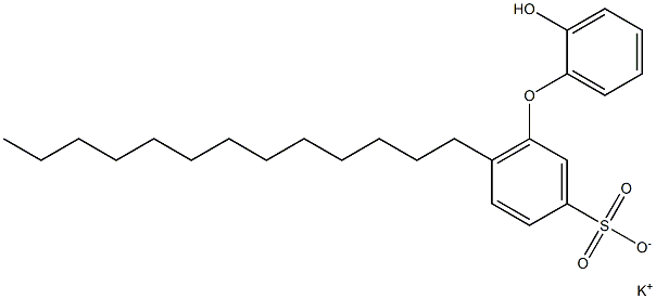 2'-Hydroxy-6-tridecyl[oxybisbenzene]-3-sulfonic acid potassium salt Struktur