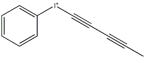 Phenyl(1,3-pentadiynyl)iodonium Struktur