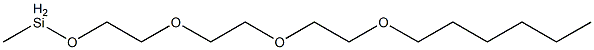 Methyl[2-[2-[2-(hexyloxy)ethoxy]ethoxy]ethoxy]silane Struktur