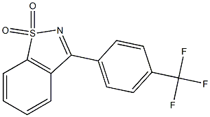 3-[4-(Trifluoromethyl)phenyl]-1,2-benzisothiazole 1,1-dioxide Struktur