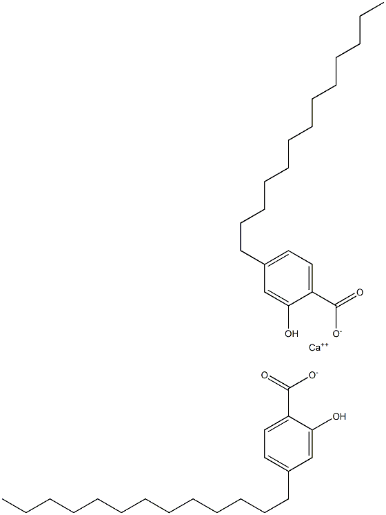 Bis(4-tridecyl-2-hydroxybenzoic acid)calcium salt Struktur