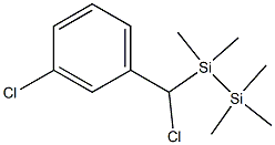 1-[(3-Chlorophenyl)chloromethyl]-1,1,2,2,2-pentamethyldisilane Struktur