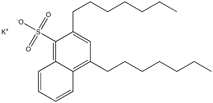 2,4-Diheptyl-1-naphthalenesulfonic acid potassium salt Struktur