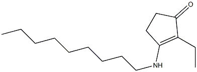 2-Ethyl-3-(nonylamino)-2-cyclopenten-1-one Struktur