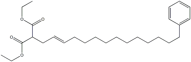 [(E)-14-Phenyl-2-tetradecenyl]malonic acid diethyl ester Struktur