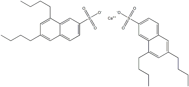 Bis(6,8-dibutyl-2-naphthalenesulfonic acid)calcium salt Struktur