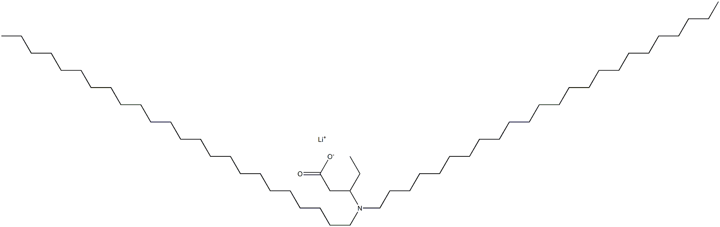 3-(Ditetracosylamino)valeric acid lithium salt Struktur