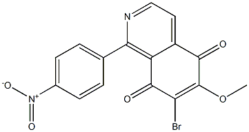 7-Bromo-6-methoxy-1-(4-nitrophenyl)isoquinoline-5,8-dione Struktur