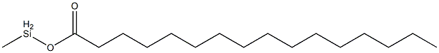 Palmitic acid methylsilyl ester Struktur