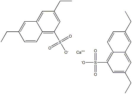 Bis(3,6-diethyl-1-naphthalenesulfonic acid)calcium salt Struktur