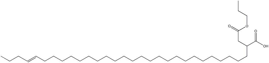 2-(25-Nonacosenyl)succinic acid 1-hydrogen 4-propyl ester Struktur